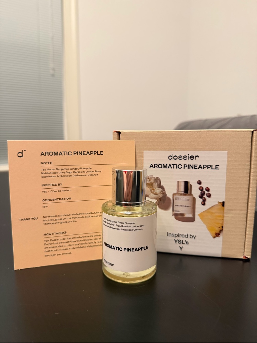 Dossier Aromatic Pineapple Eau de Parfum – 95%+ Full